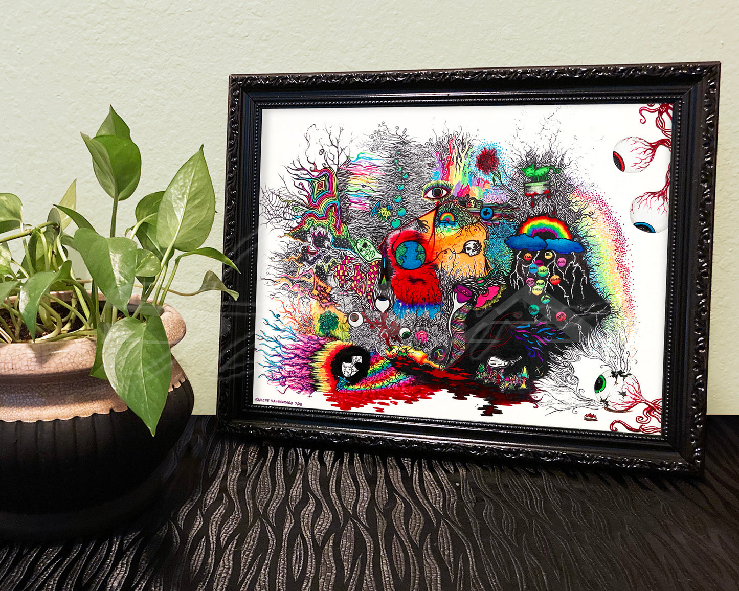 A Drug Induced Dream - Print of Original Pen & Ink Drawing