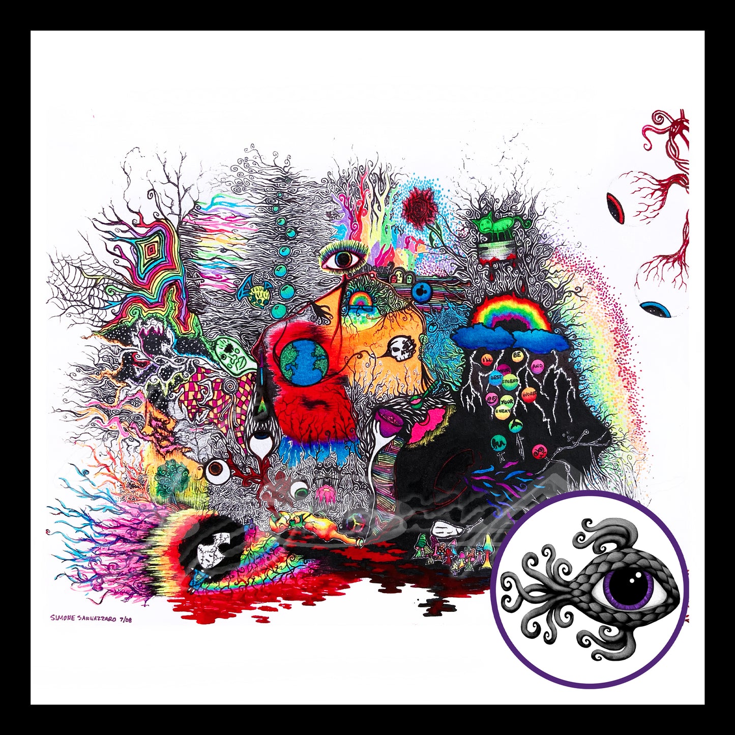 A Drug Induced Dream - Print of Original Pen & Ink Drawing