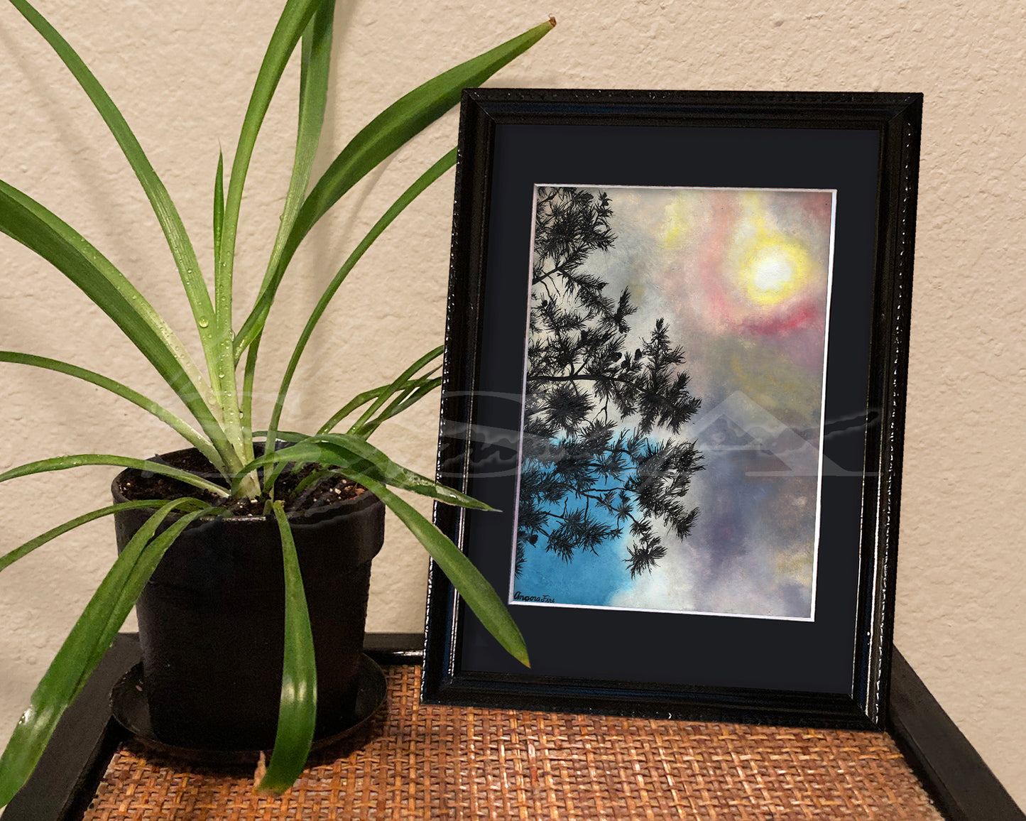 Angora Fire - Print of Original Gouache Painting