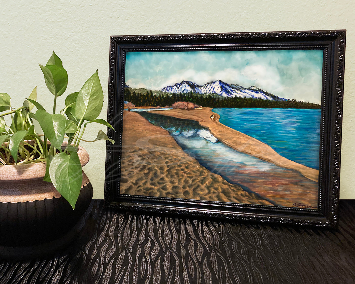 Baldwin Beach - Print of Original Mixed Media Art