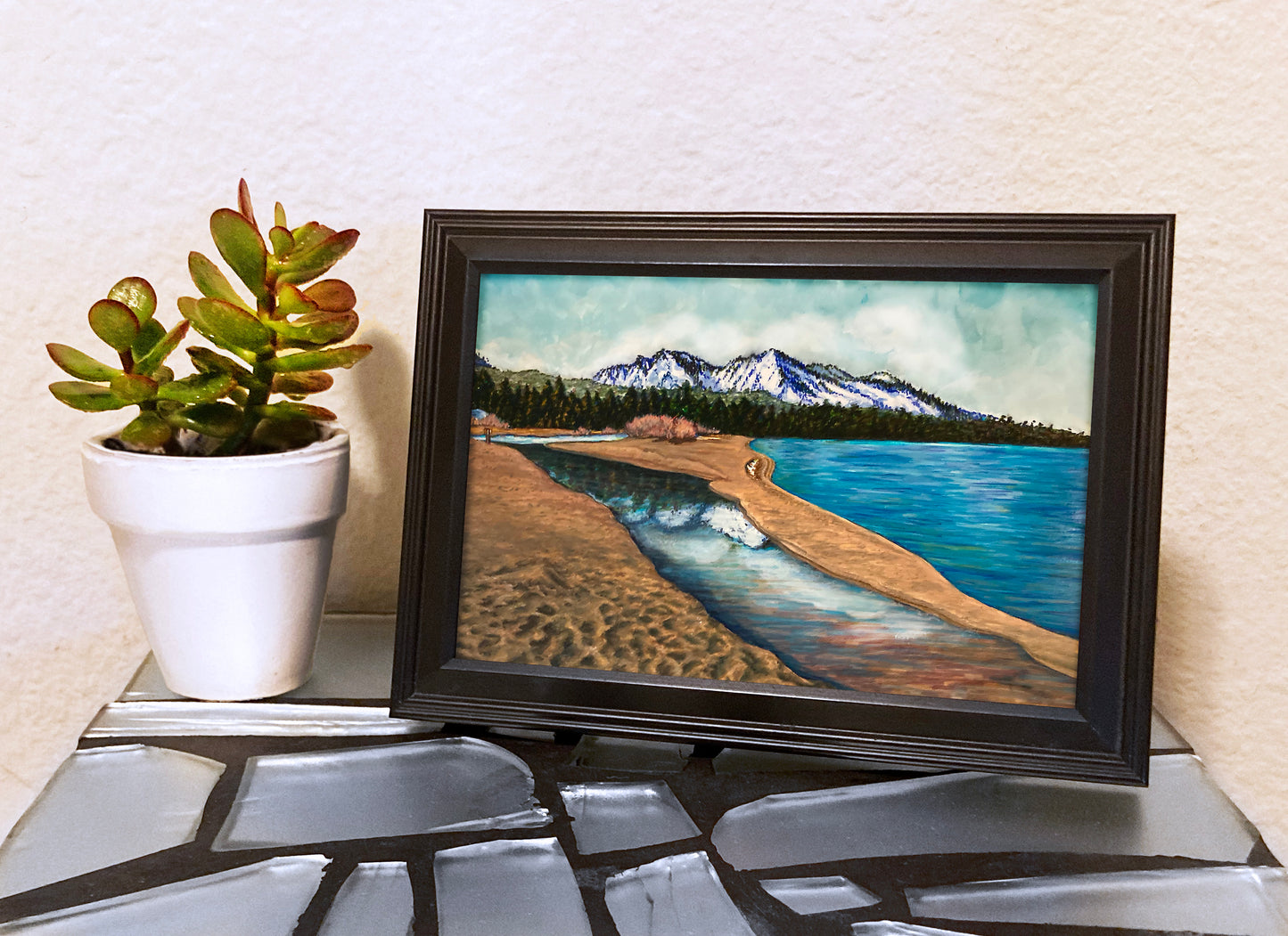 Baldwin Beach - Print of Original Mixed Media Art