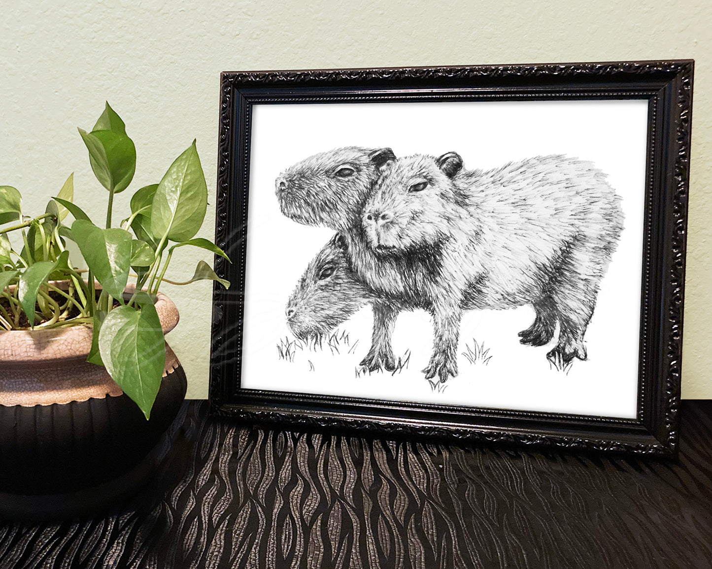 Capybara - Print of Original Pen & Ink Drawing