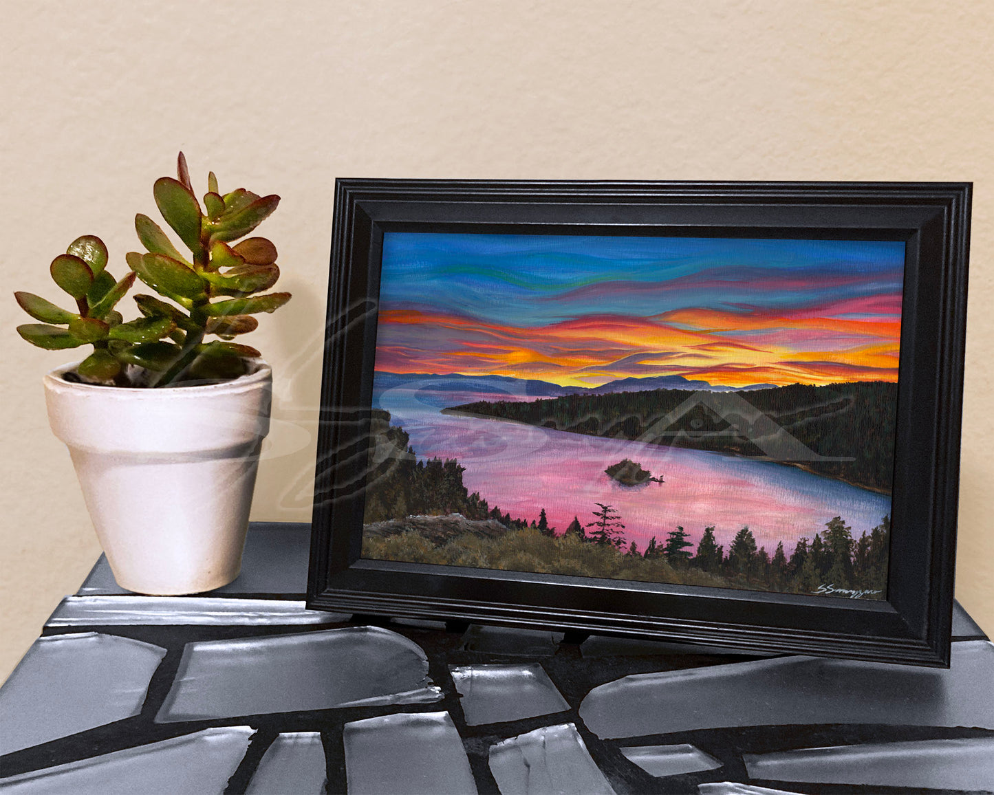 Emerald Bay - Print of Original Watercolor Painting