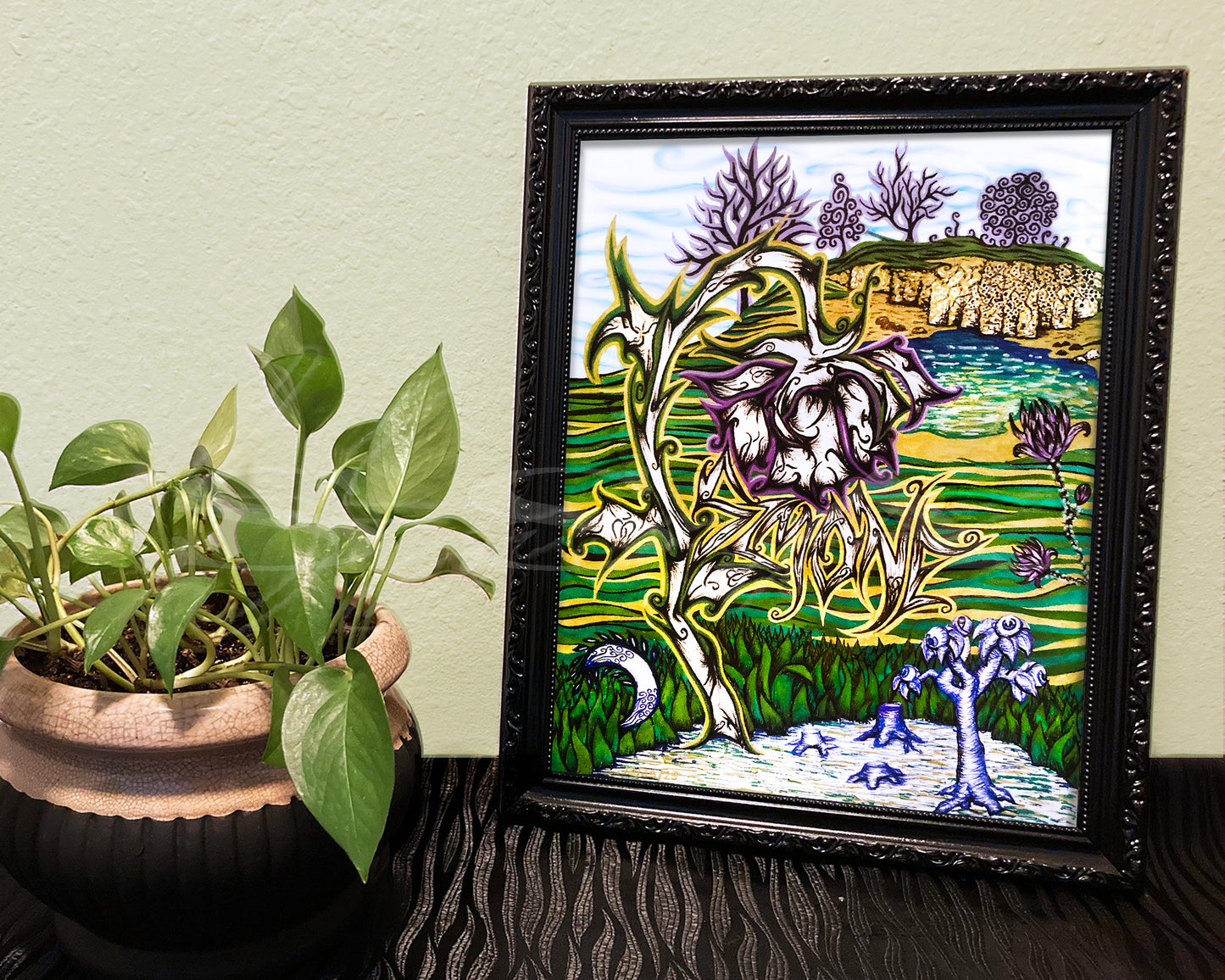 Flora Pt. 1 - Print of Original Pen & Ink Drawing