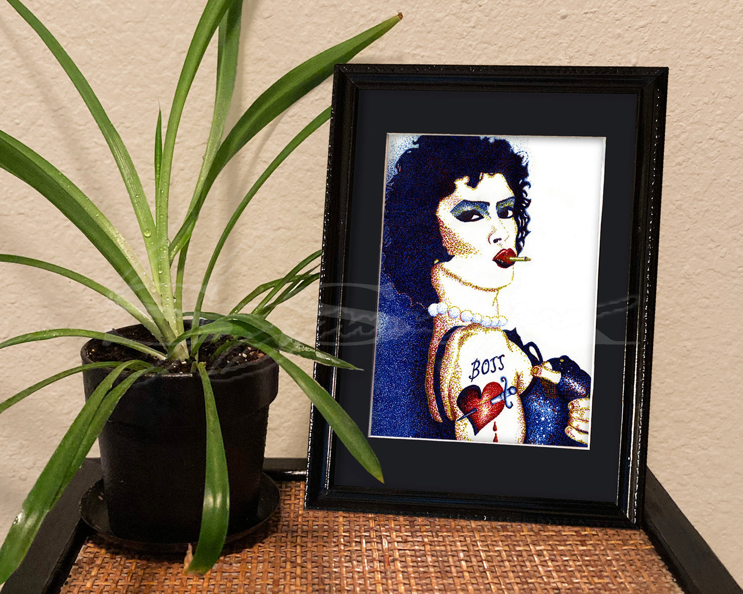 Frank-N-Furter - Print of Original Pen & Ink Stippling Drawing