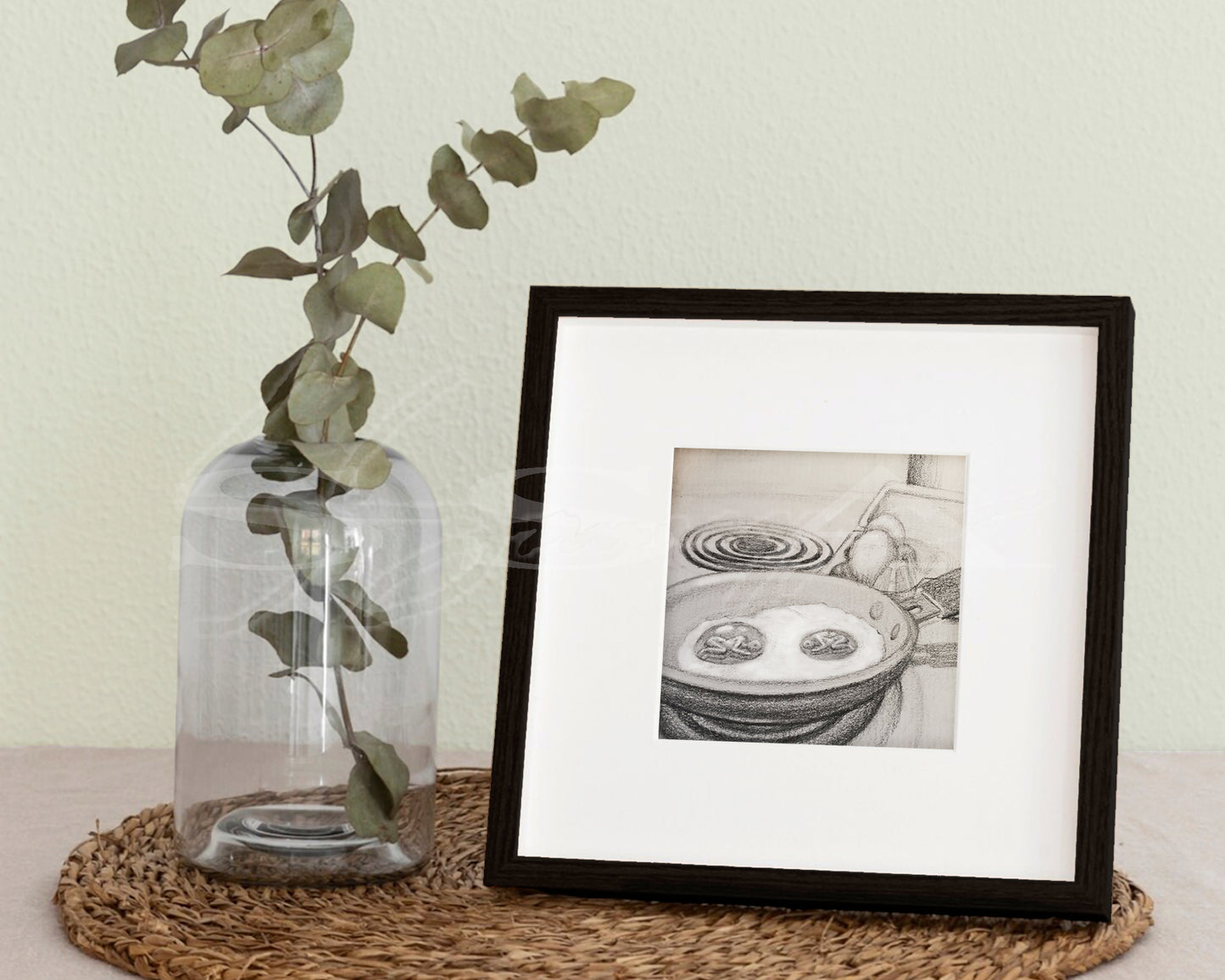 Frying Pan - Print of Original Graphite Drawing