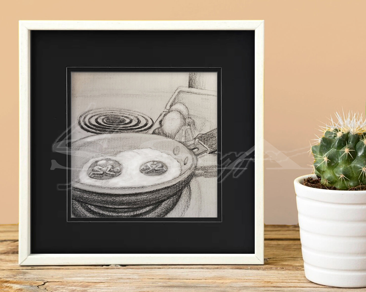 Frying Pan - Print of Original Graphite Drawing