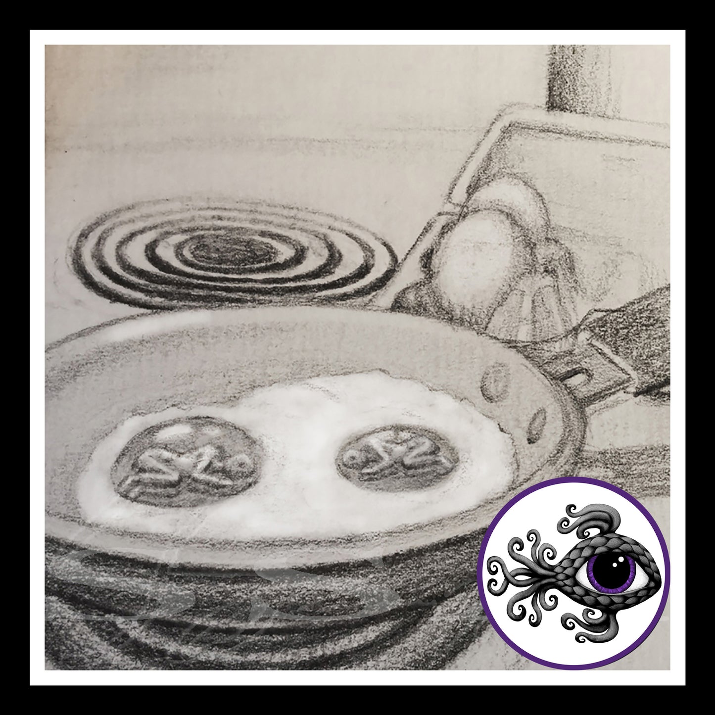 Frying Pan - Print of Original Graphite Drawing