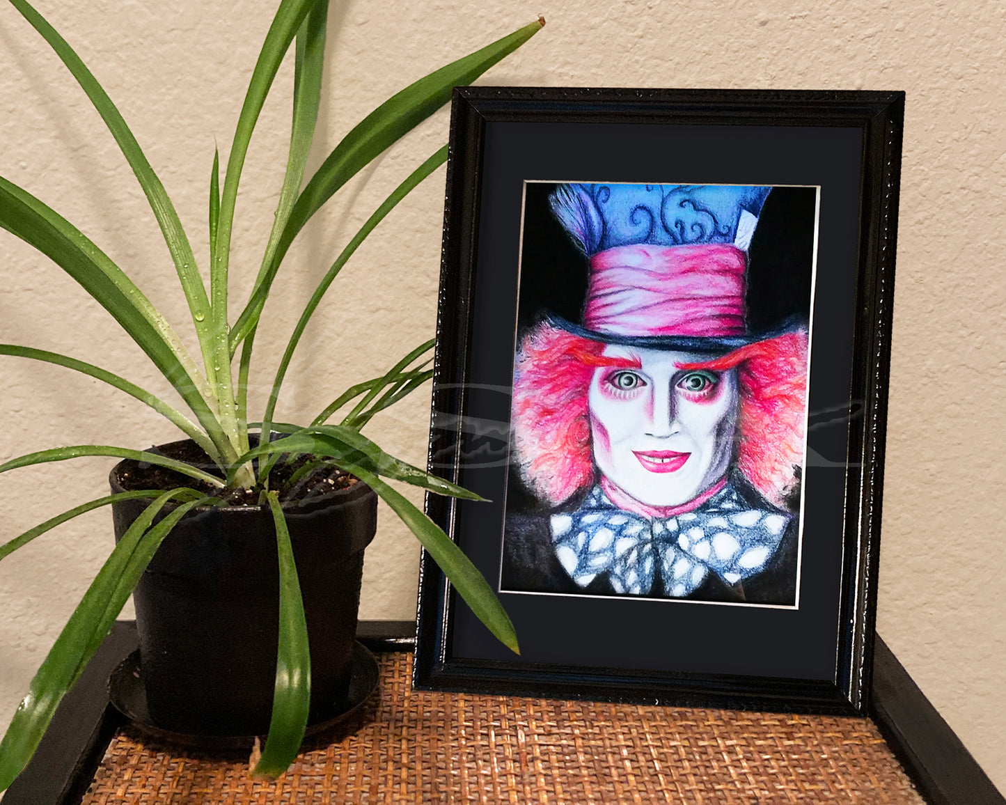JD Mad Hatter - Print of Original Colored Pencil Drawing