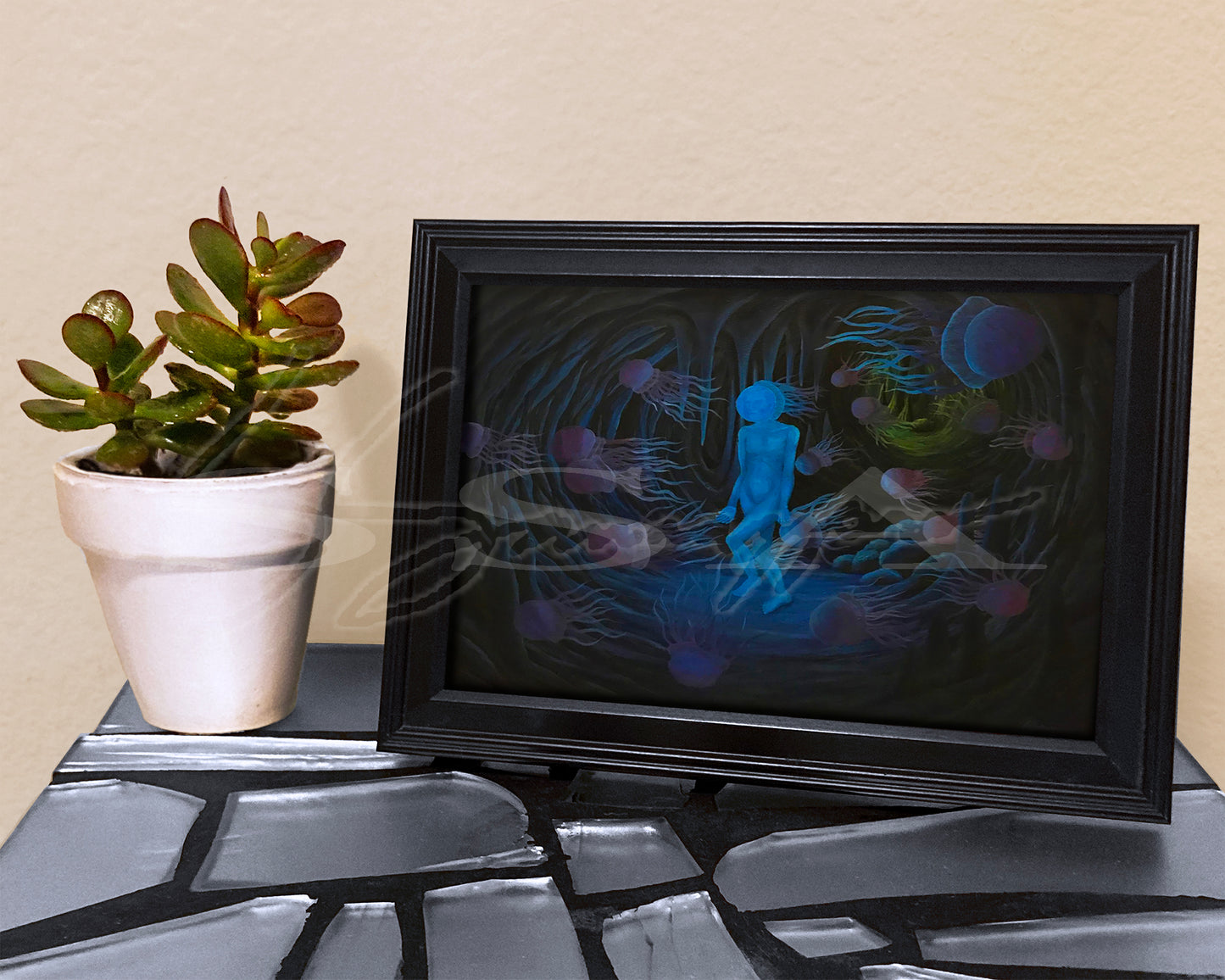 Jellyfaische - Print of Original Acrylic Painting