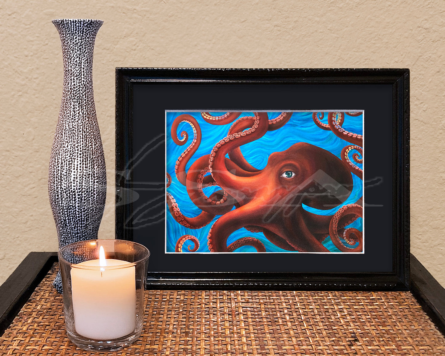 Octeyepus - Print of Original Acrylic Painting