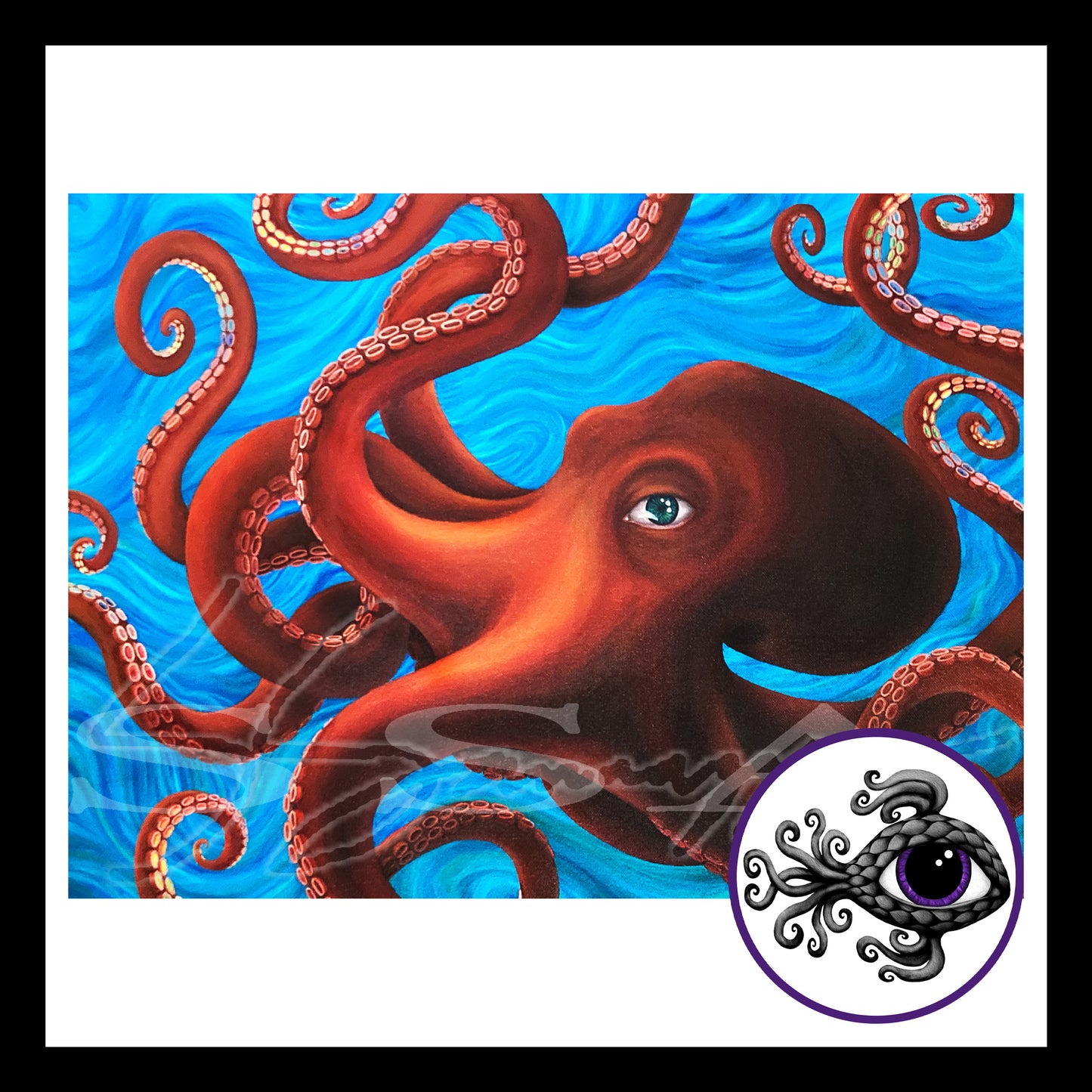 Octeyepus - Print of Original Acrylic Painting