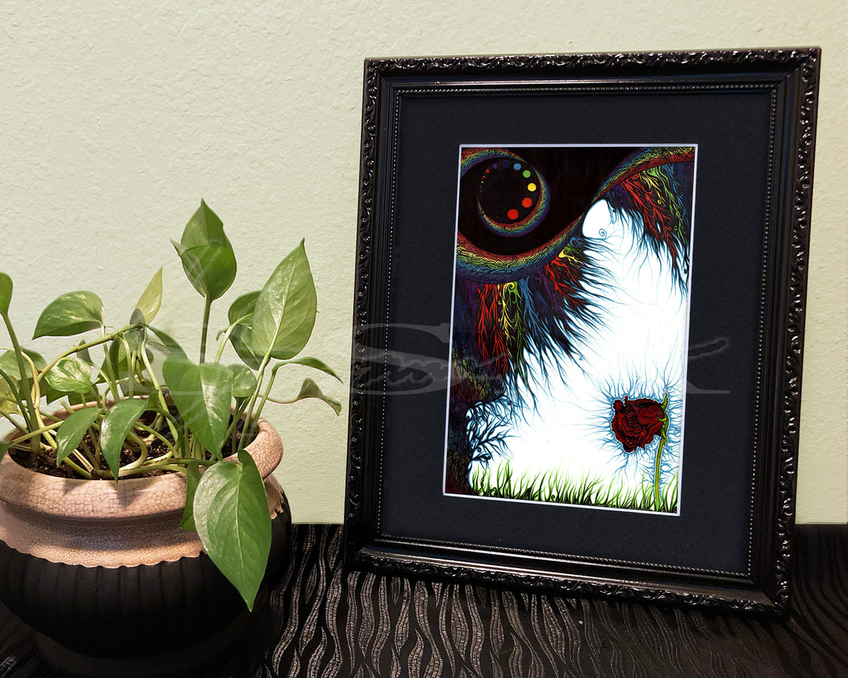 Rainbow Carnage - Print of Original Pen & Ink Drawing