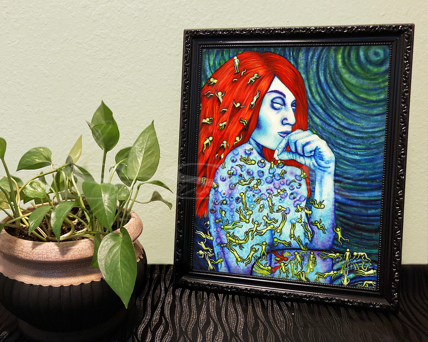 Shescape - Print of Original Copic Marker Drawing