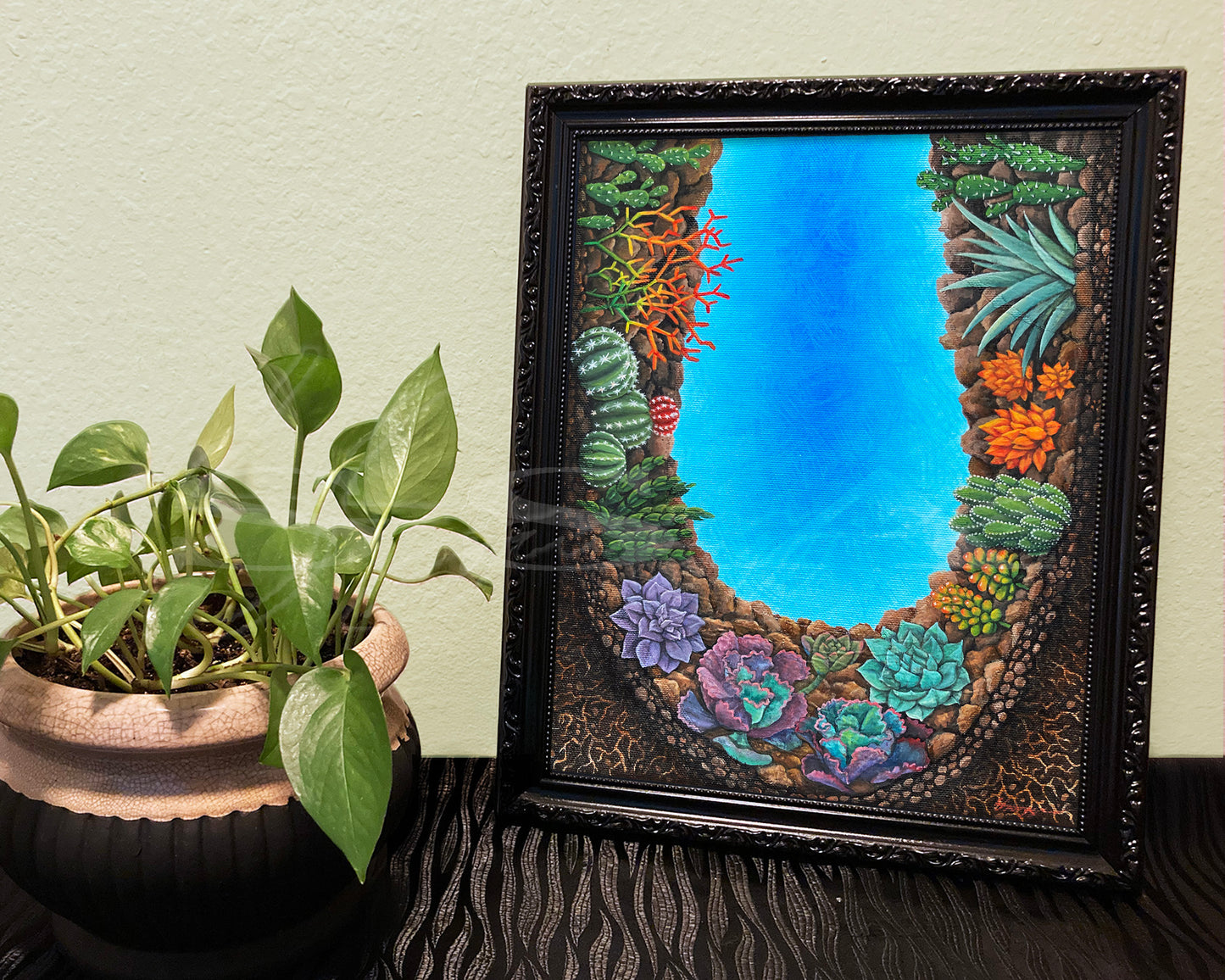 Shoes: Cacti - Print of Original Acrylic Painting