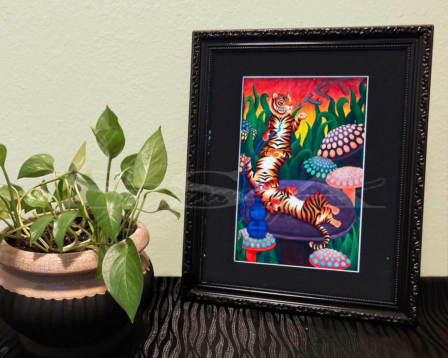 Ten Foot Tigerpillar - Print of Original Acrylic Painting