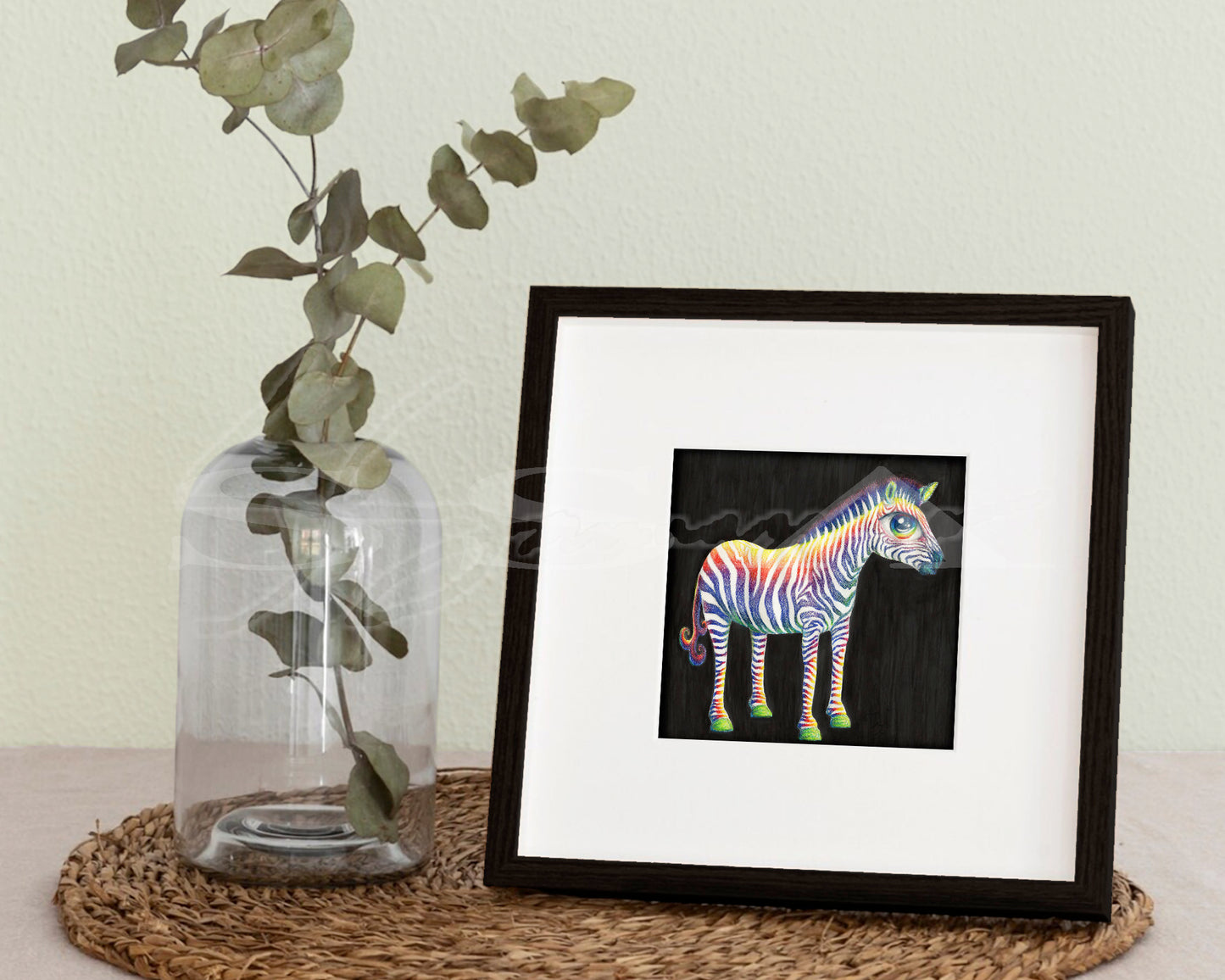 Zeyebra - Print of Original Colored Pencil Drawing