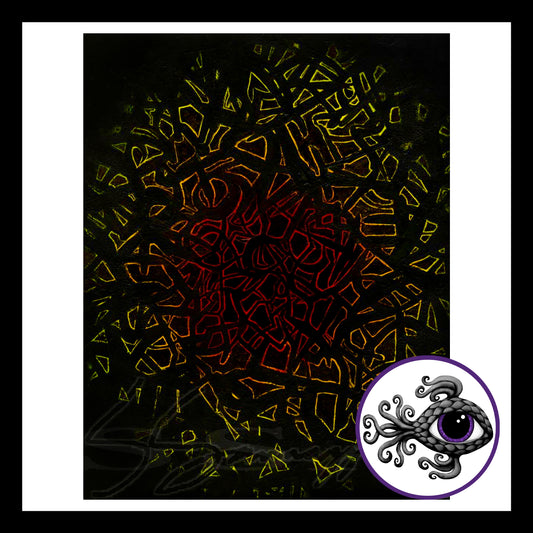 Agitation - Print of Original Acrylic Painting