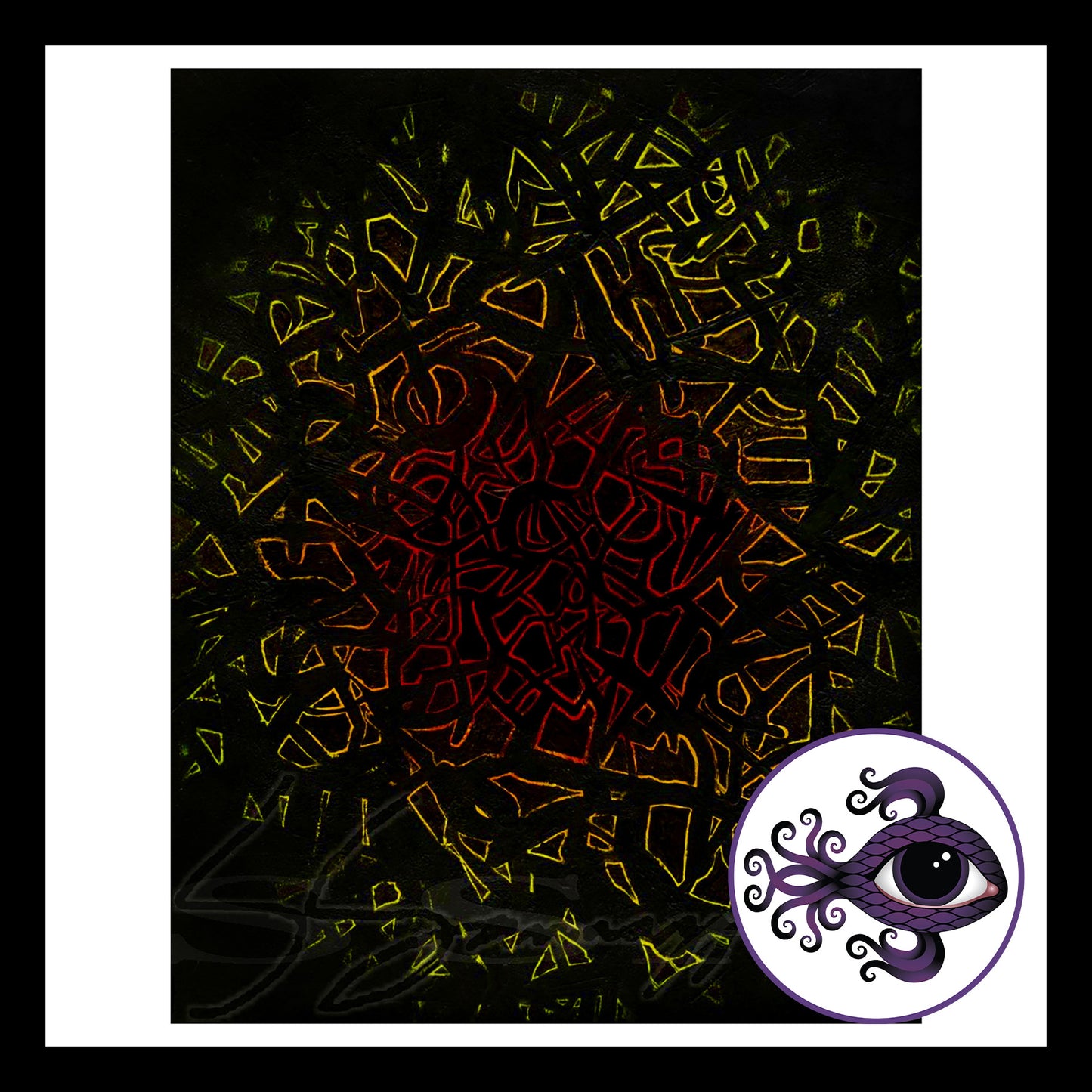 Agitation - Print of Original Acrylic Painting