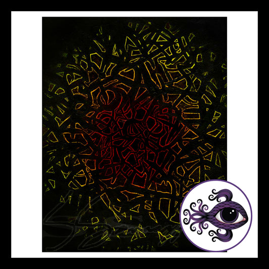 Agitation - Print of Original Acrylic Painting