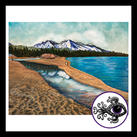 Baldwin Beach - Print of Original Mixed Media Art