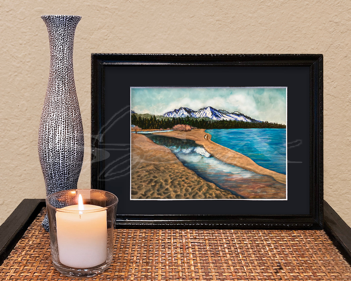 Baldwin Beach - Print of Original Mixed Media Art