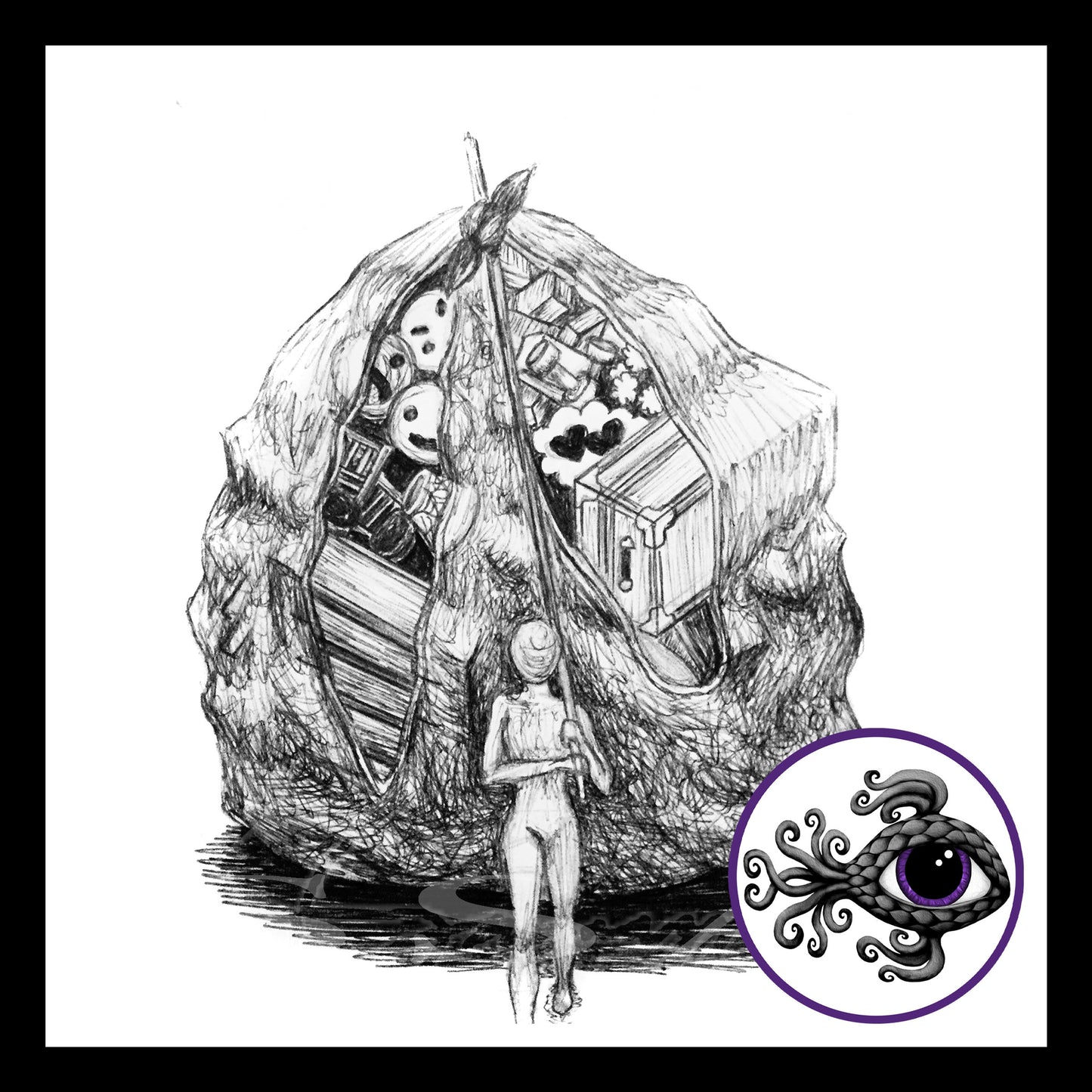 Bulky - Print of Original Pen & Ink Drawing