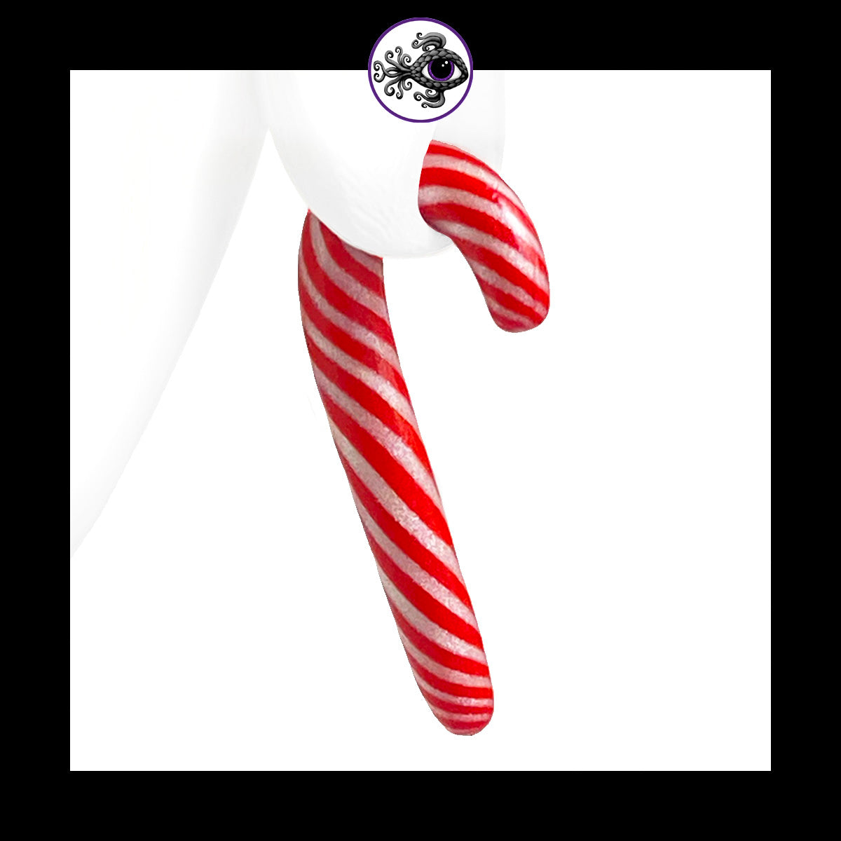 Candy Canes -  4g 5mm - Handmade Clay Gauge Earrings