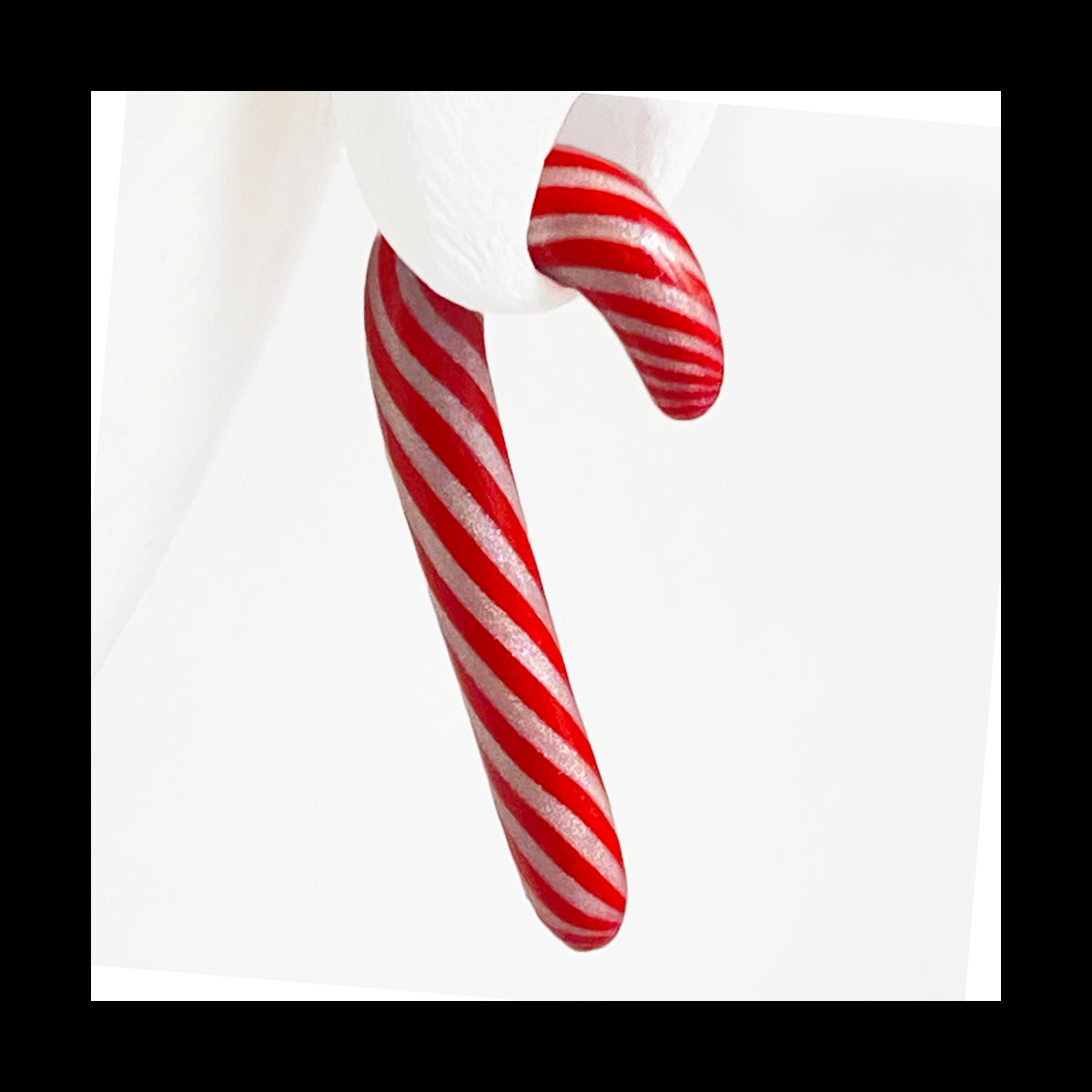 Candy Canes - 4g 5mm - Handmade Clay Gauge Earrings