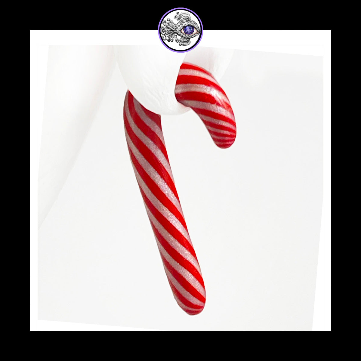 Candy Canes -  4g 5mm - Handmade Clay Gauge Earrings