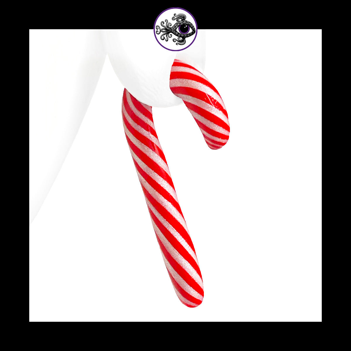 Candy Canes -  1g 7mm - Handmade Clay Gauge Earrings