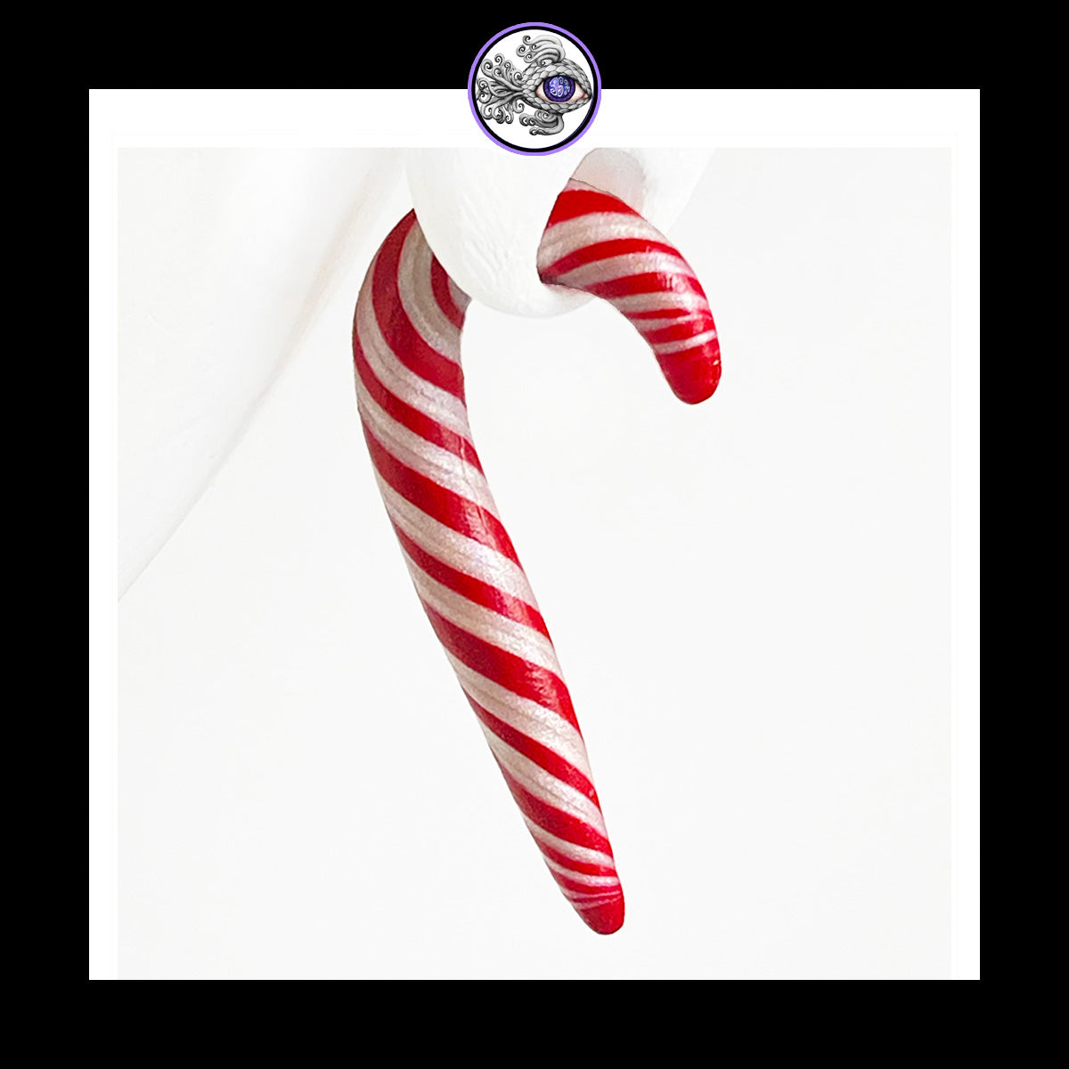 Candy Canes -  1g 7mm - Handmade Clay Gauge Earrings