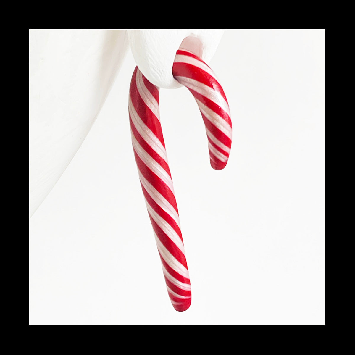 Candy Canes - 1g 7mm - Handmade Clay Gauge Earrings