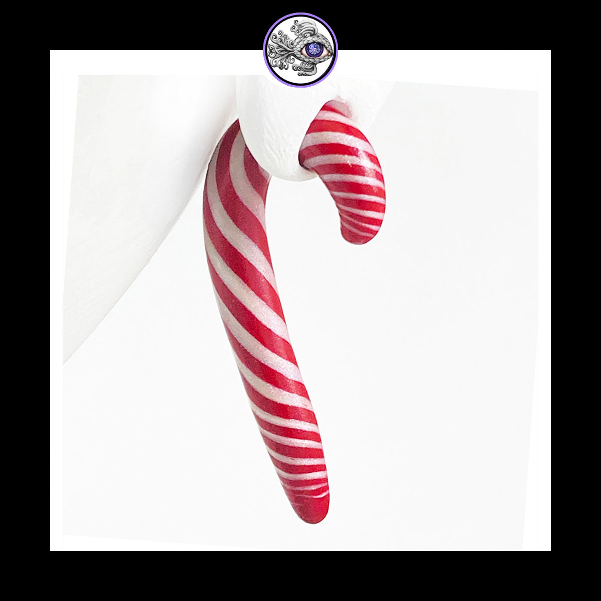 Candy Canes - 0g 8mm - Handmade Clay Gauge Earrings