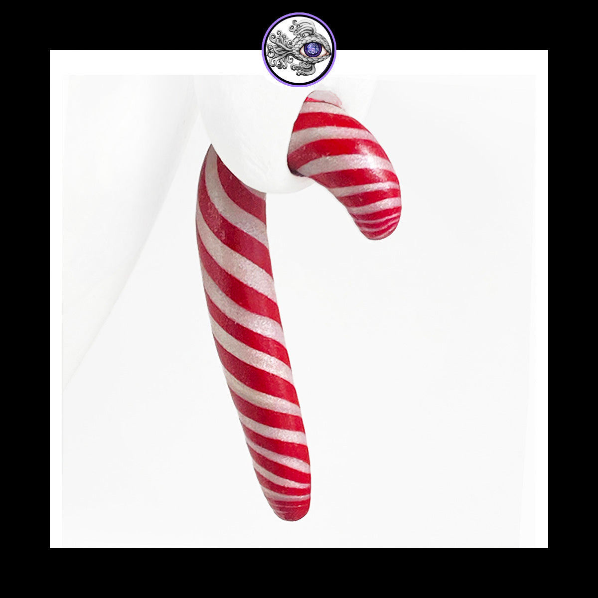 Candy Canes - 0g 8mm - Handmade Clay Gauge Earrings