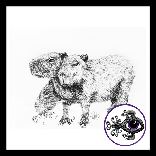 Capybara - Print of Original Pen & Ink Drawing