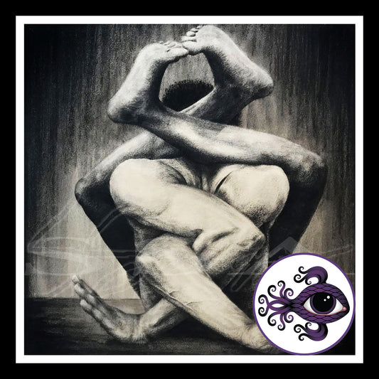 Contort - Print of Original Charcoal Drawing