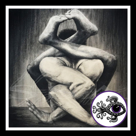 Contort - Print of Original Charcoal Drawing