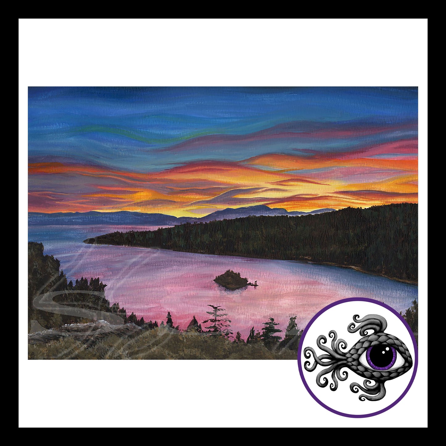 Emerald Bay - Print of Original Watercolor Painting