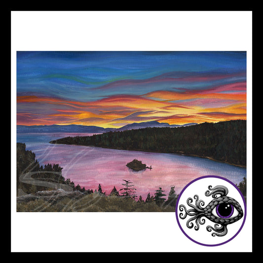 Emerald Bay - Print of Original Watercolor Painting