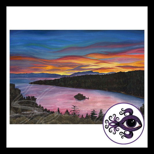 Emerald Bay - Print of Original Watercolor Painting