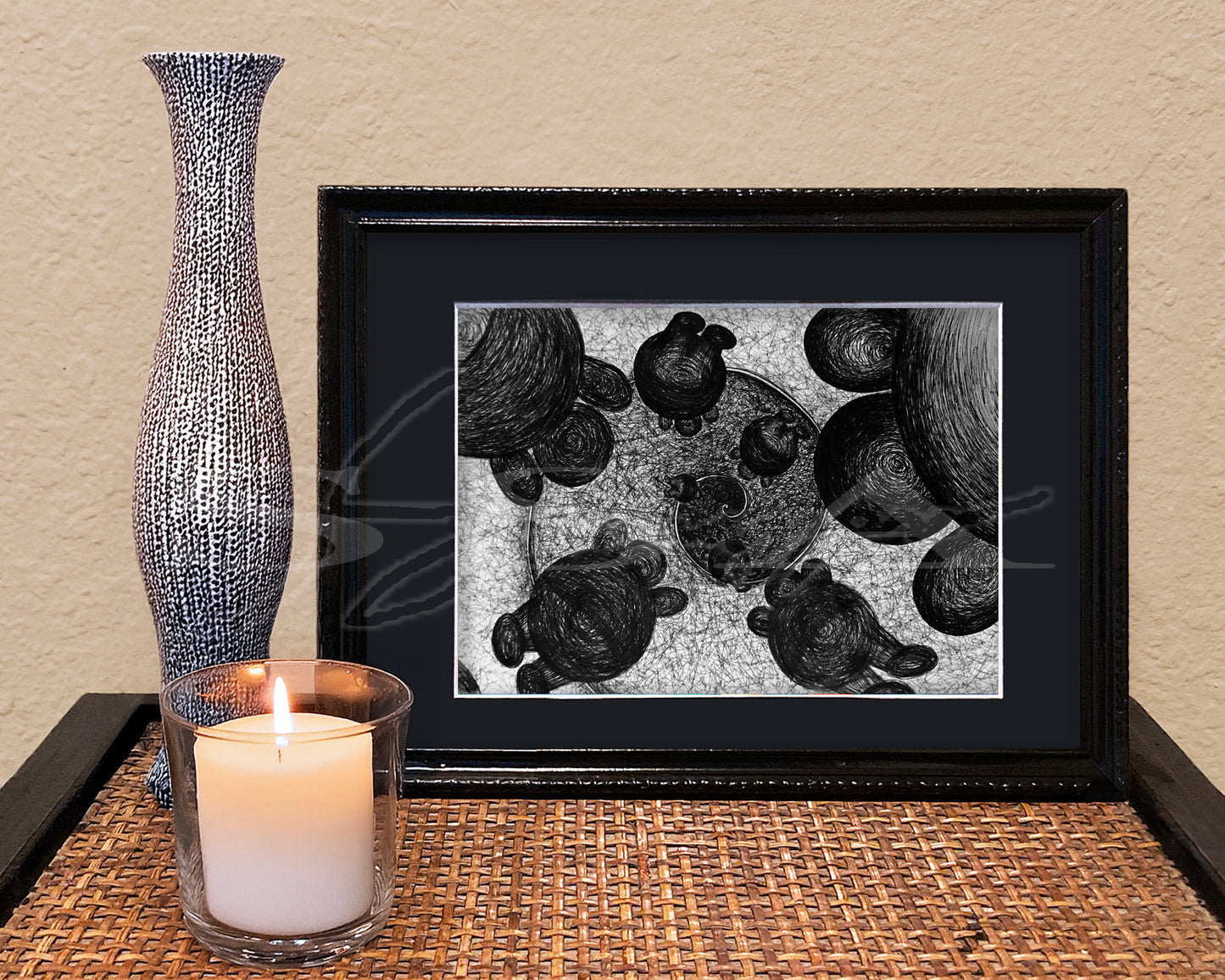 Floating In Dreams - Print of Original Pen & Ink Drawing