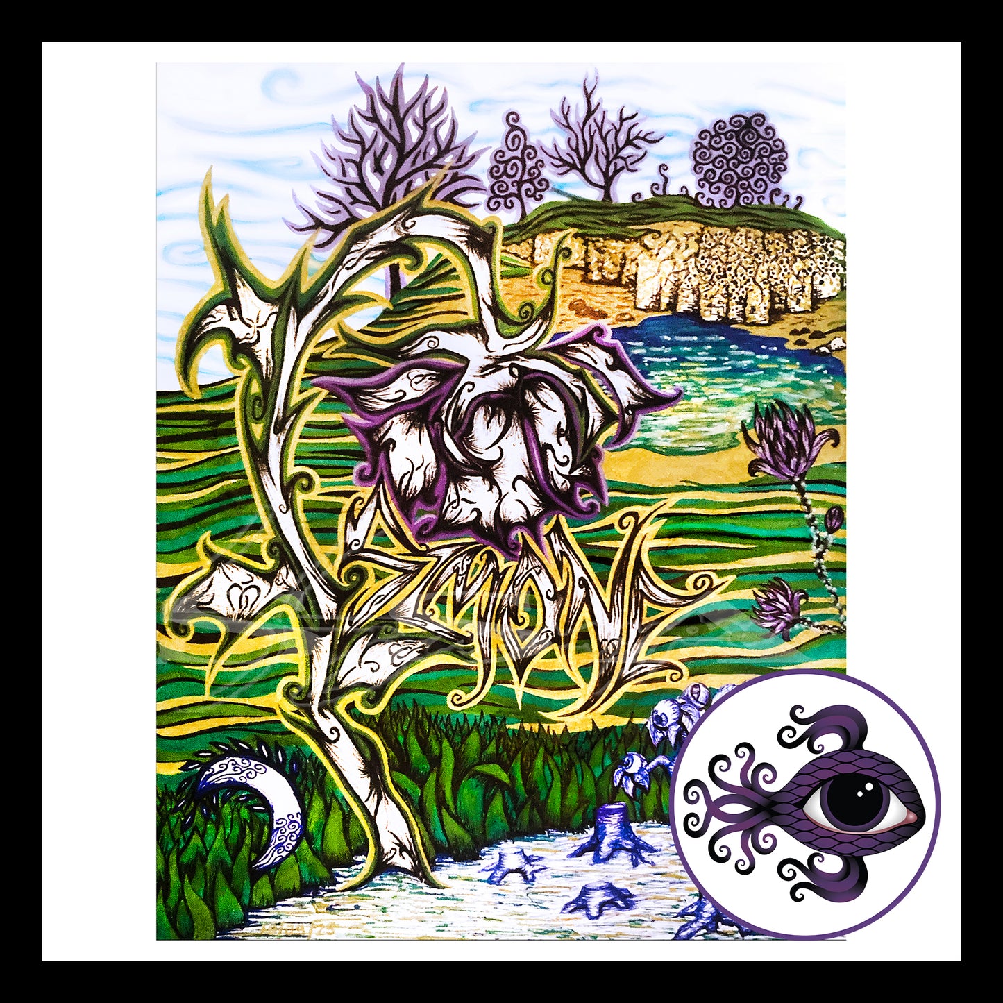 Flora Pt. 1 - Print of Original Pen & Ink Drawing
