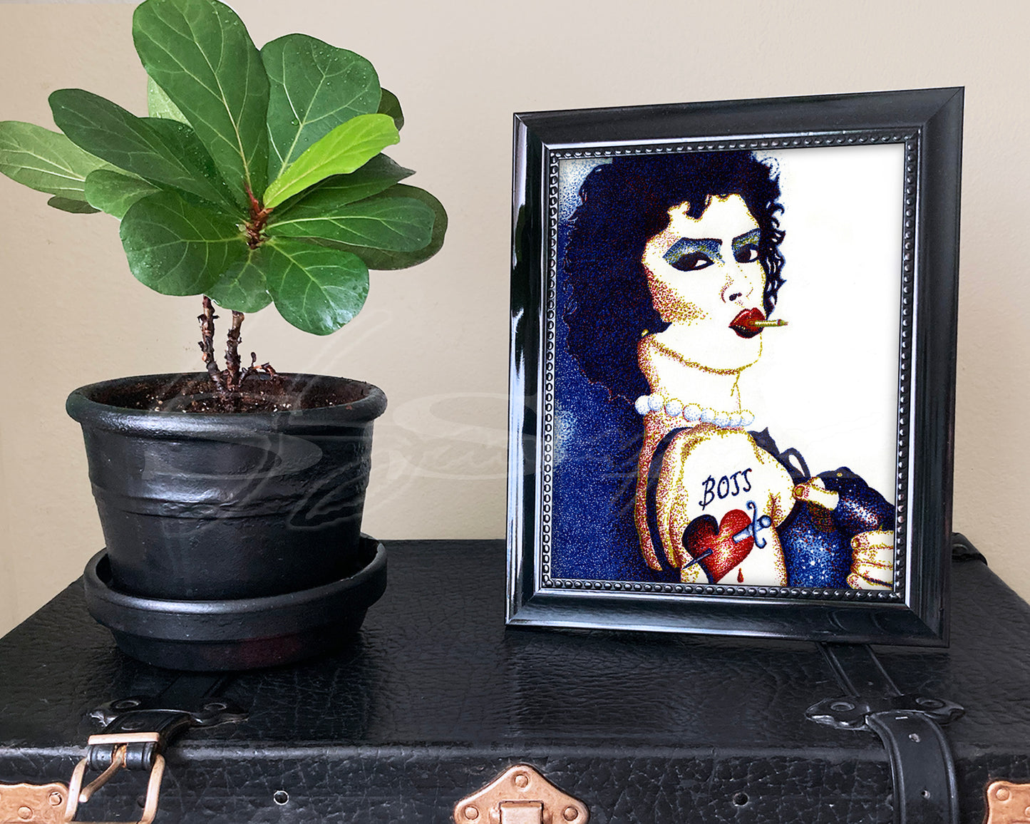 Frank-N-Furter - Print of Original Pen & Ink Stippling Drawing