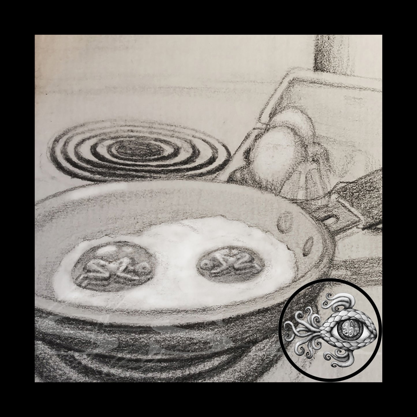 Frying Pan - Print of Original Graphite Drawing