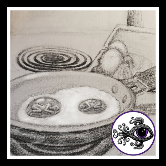 Frying Pan - Print of Original Graphite Drawing