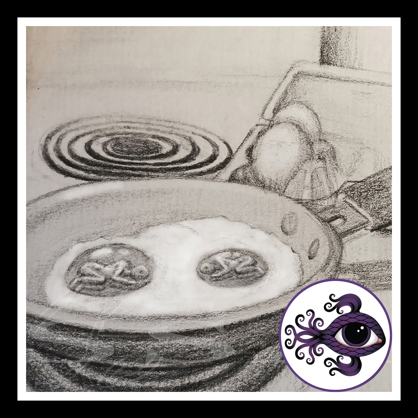 Frying Pan - Print of Original Graphite Drawing