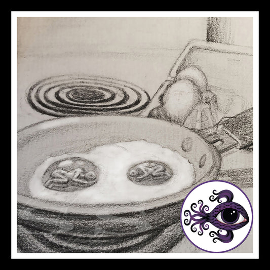 Frying Pan - Print of Original Graphite Drawing