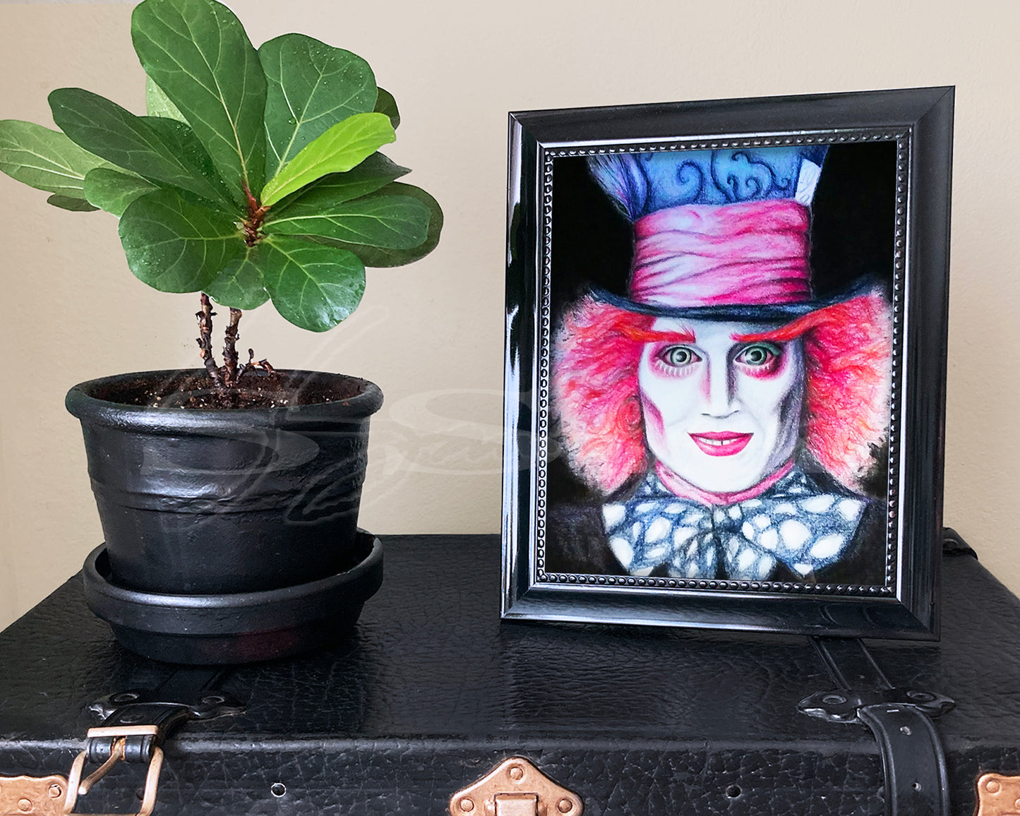 JD Mad Hatter - Print of Original Colored Pencil Drawing