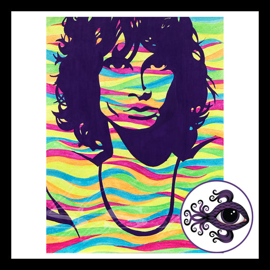 Jim Morrison - Print of Original Pen & Ink Drawing